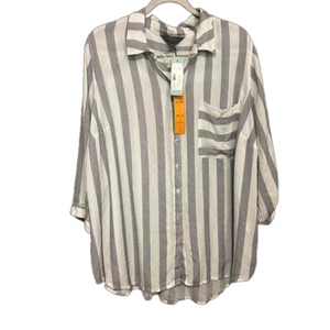 𝅺Stitch Fix | Mix by 41 Hawthorn Parker Button Down Stripe Shirt 3x NWT